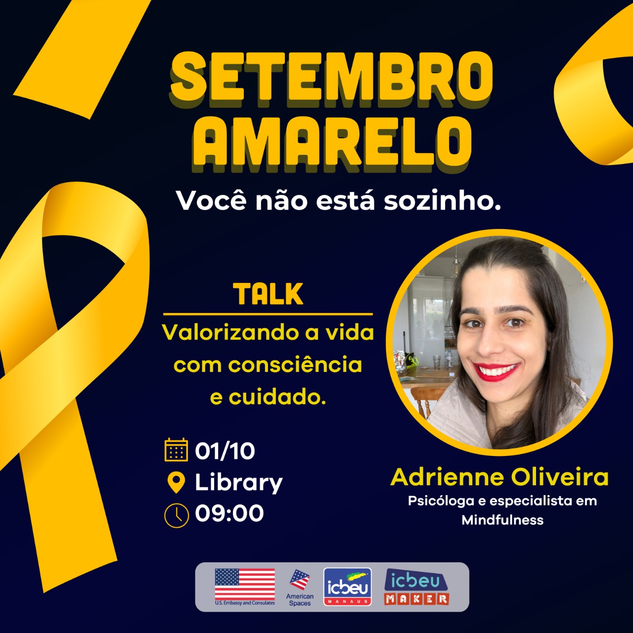 Campanha Setembro Amarelo é tema de aula de Inglês